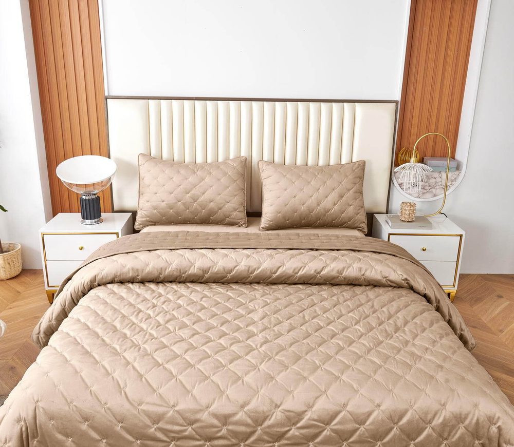 Покрывало 240x260 Sofi De MarkO Лея бежевое