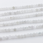 Бусины Лунный камень граненый, диаметр 3,2-3,4 мм, цена за 51-52 шт (1/2 нити)