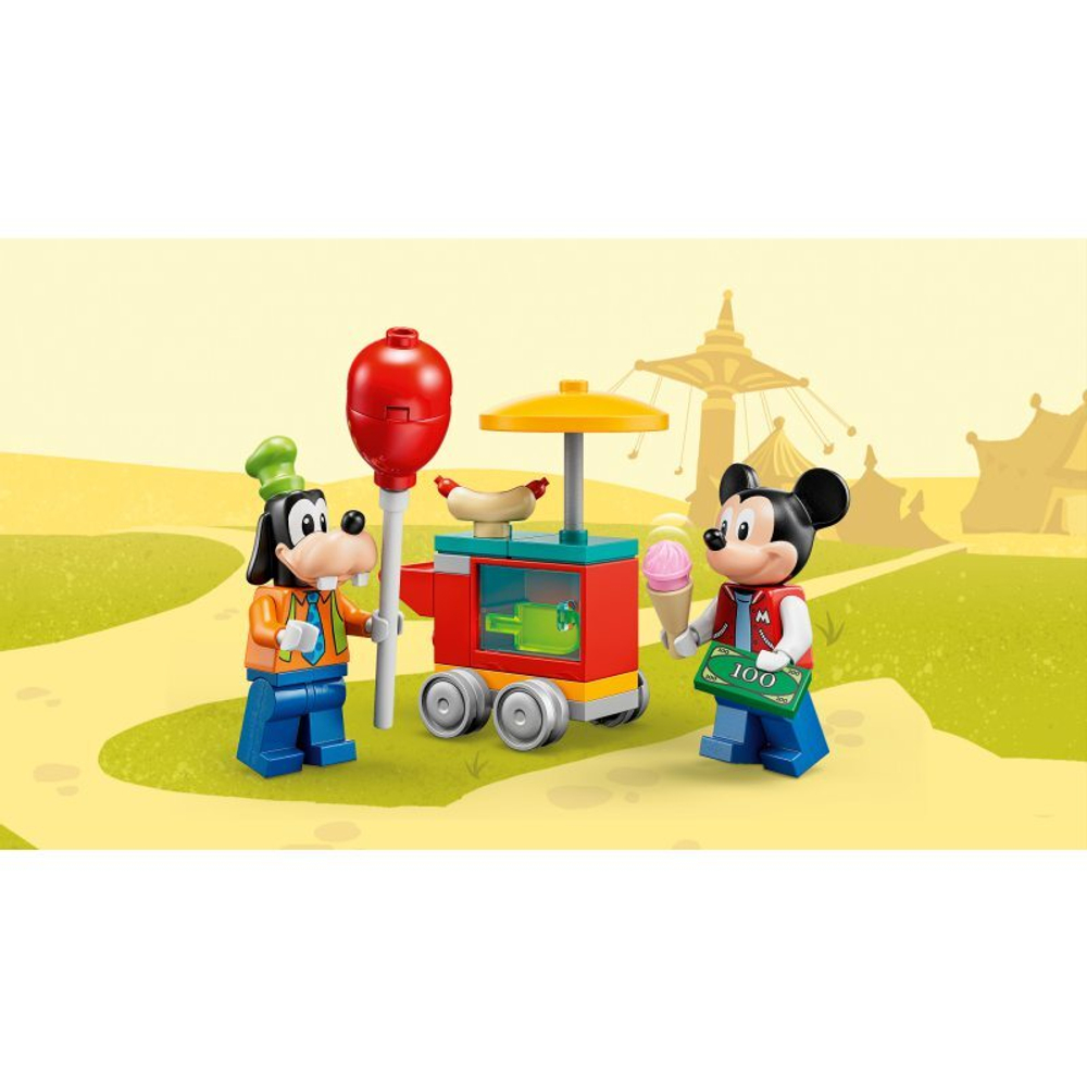 Конструктор LEGO Disney Микки и друзья Мики, Минни и Гуфи в парке развлечений 10778