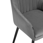 Стул на металлокаркасе Woodville на металлокаркасе Райнер MR -11, черный, ножки черные