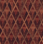 Яркие геометричные сочетания - робм в ромбе, имитация состаренного полотна.