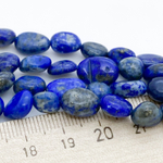 Лазурит фриформ, размер около 7-10 мм, цена за нить 38 см