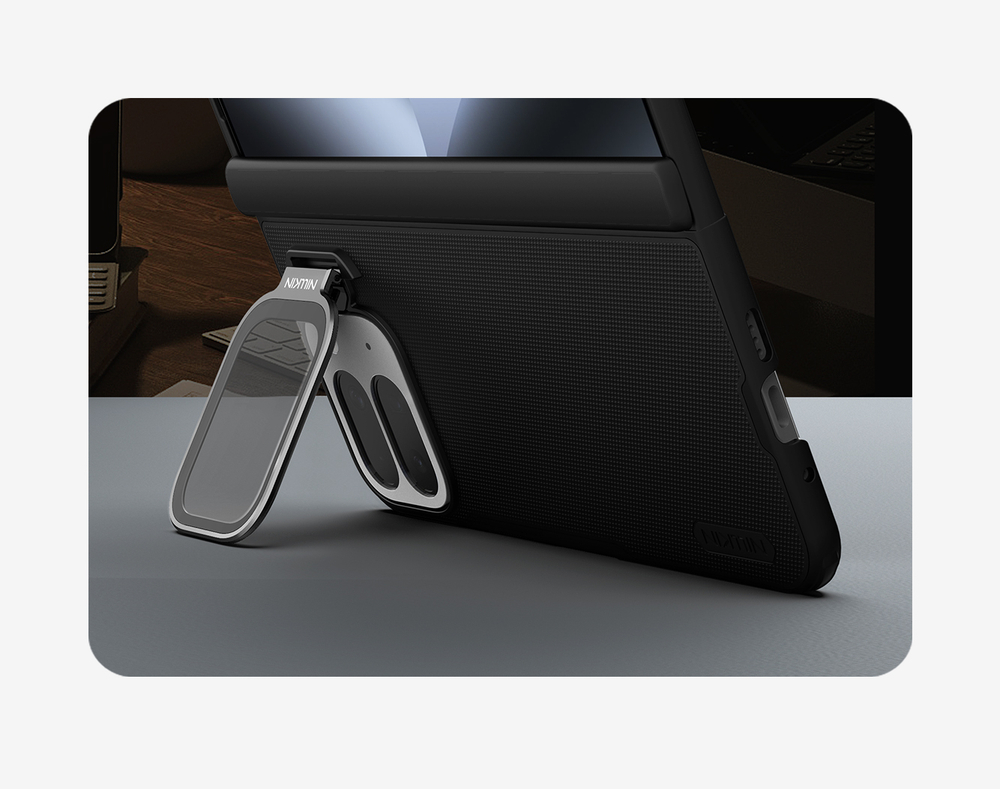 Чехол с MagSafe на Google Pixel 10 Pro Fold, серия Super Frosted Shield Prop Magnetic (версия с прозрачной откидной крышкой объектива) от Nillkin