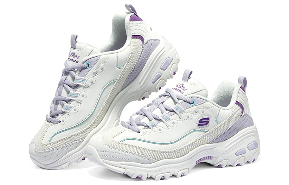 Skechers D"lites 1.0 Sneakers "White Purple" Women"s