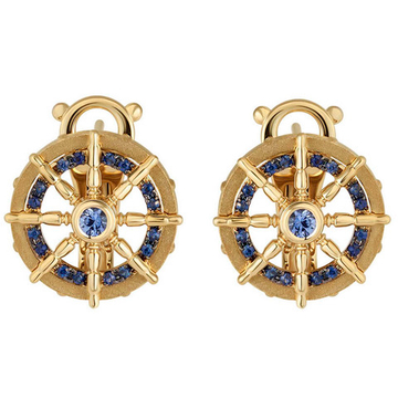 Серьги c Cапфирами, E0290-0/1