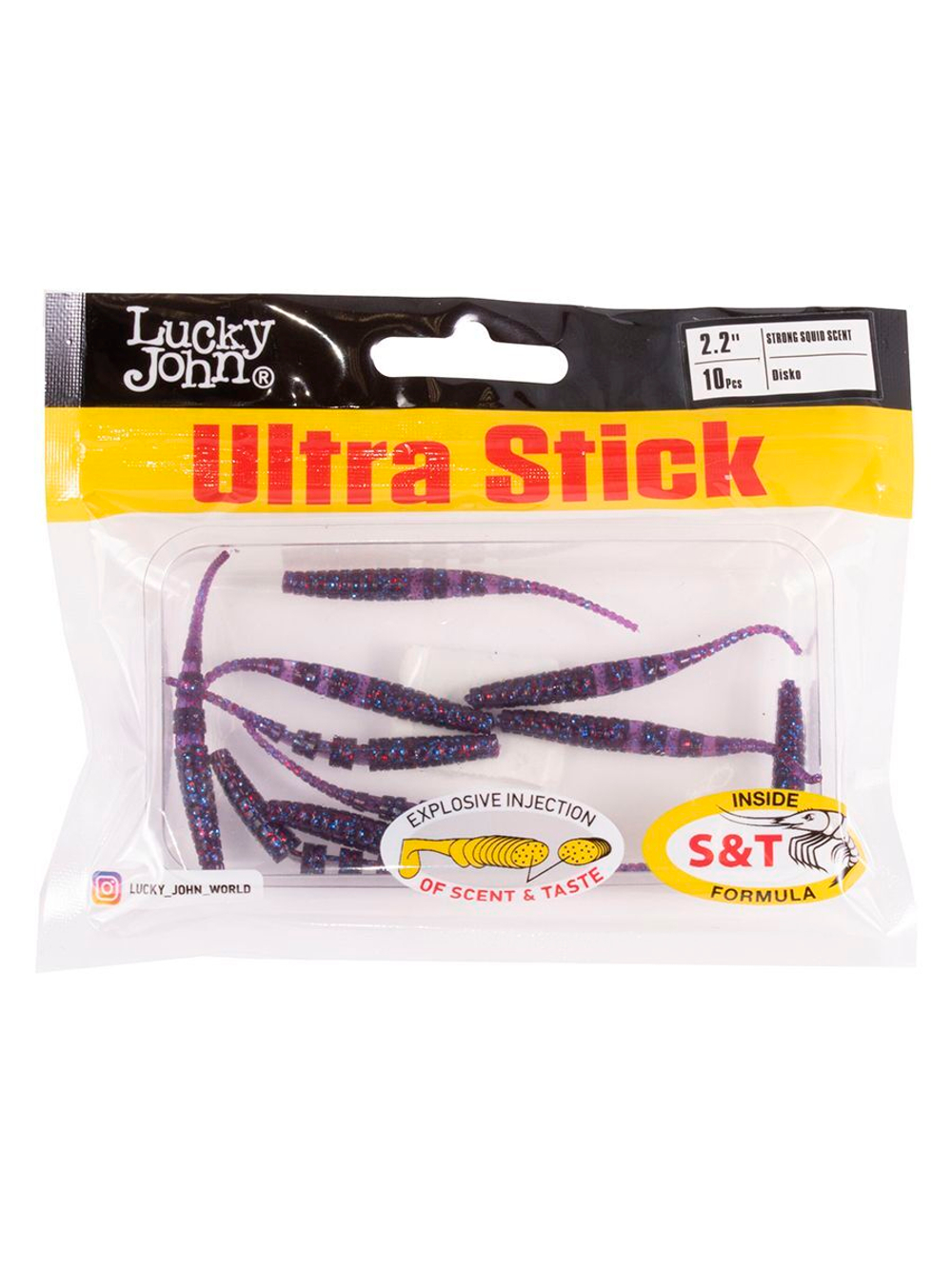 Слаги съедобные искусственные LJ Pro Series ULTRA STICK 2,7in (06.80)/S63 8 шт. в упак.