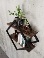 Полка настенная ромб лофт FORMA