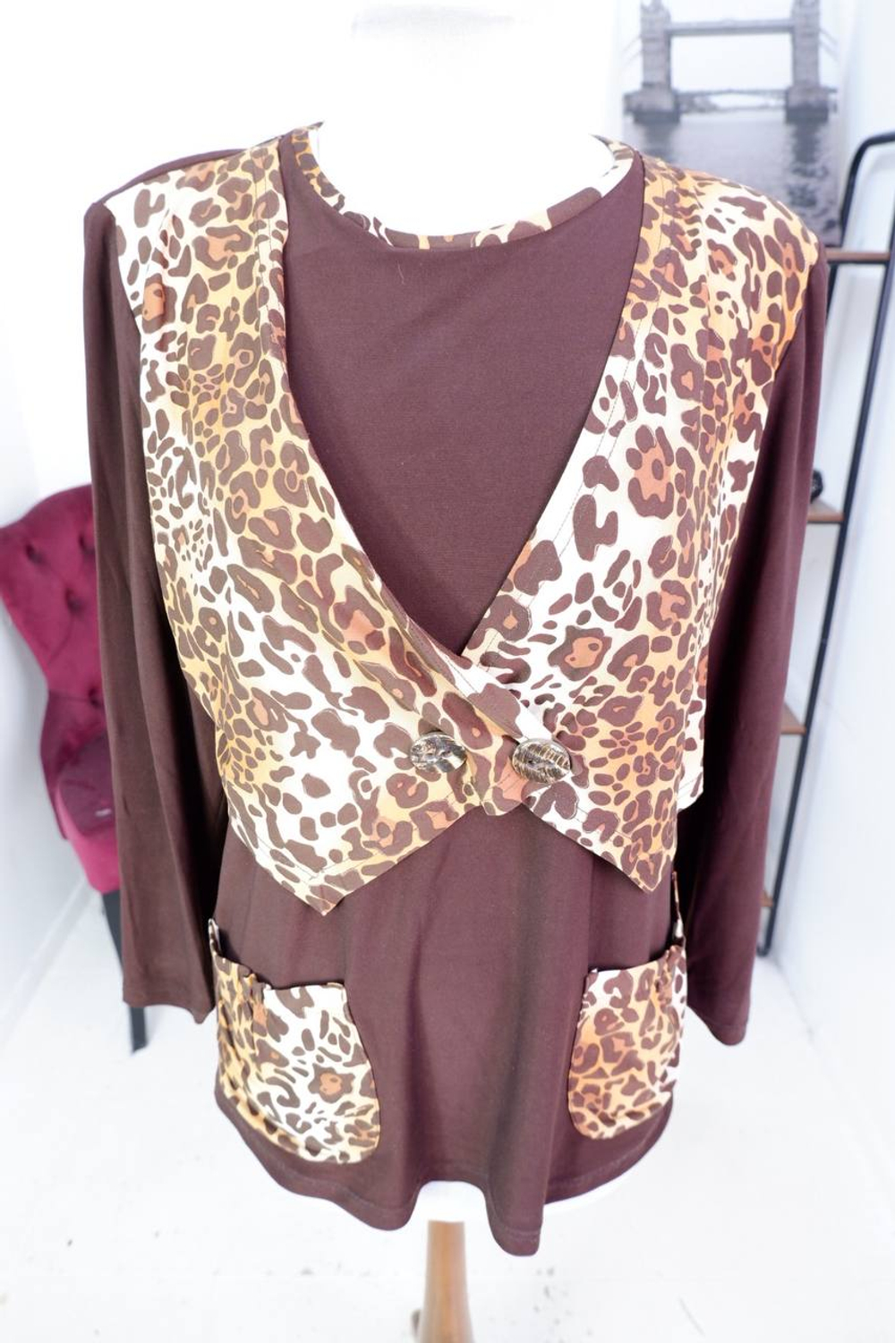 Блузка эластичная, визуально на 50/52 размер