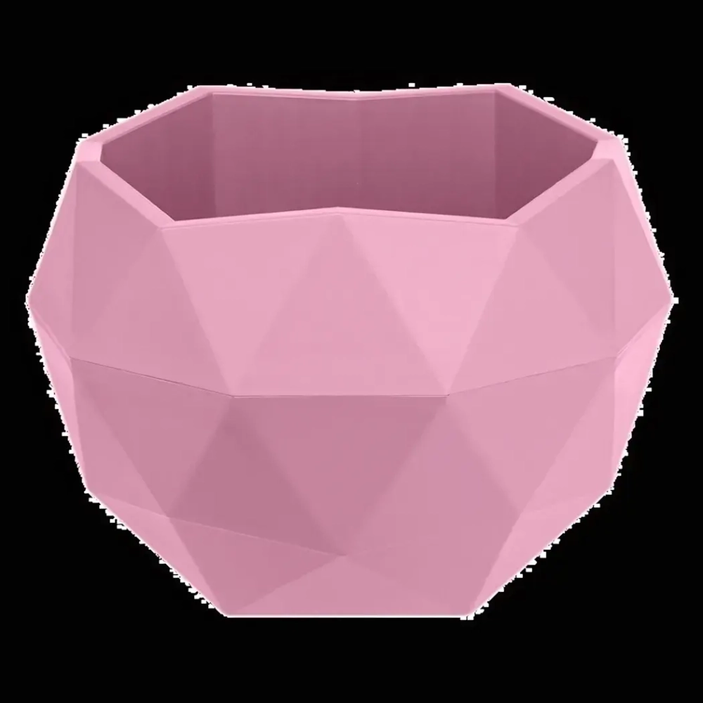 Кашпо для цветов пластиковое 0,45л d-12,3см «Топаз» Пунш