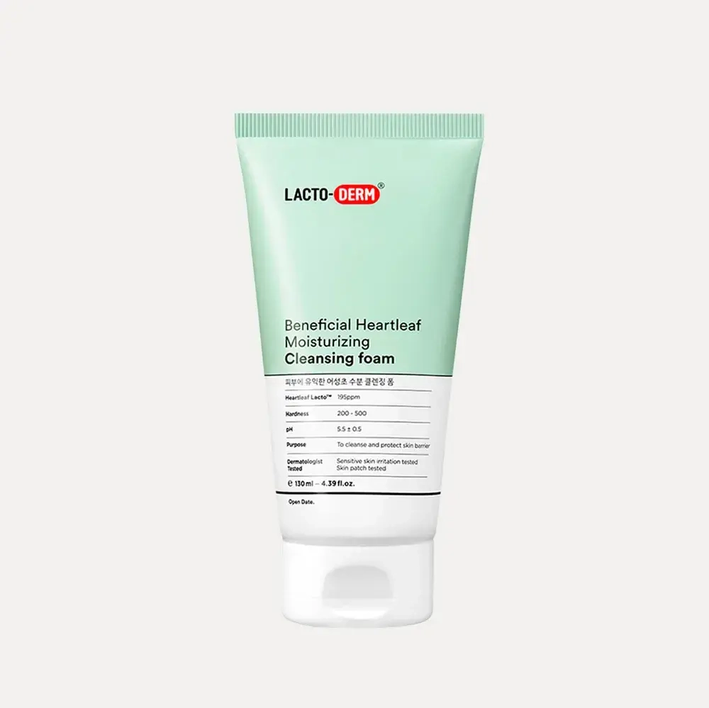 CKD Пенка для умывания LACTODERM Beneficial Heartleaf Moisturizing Cleansing Foam (130 мл)