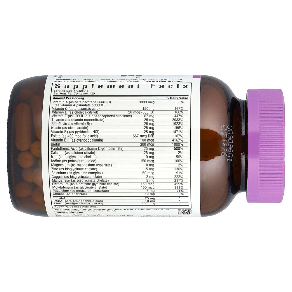 Bluebonnet Nutrition, MultiONE®, для приема одной дозы на день, 120 растительных капсул
