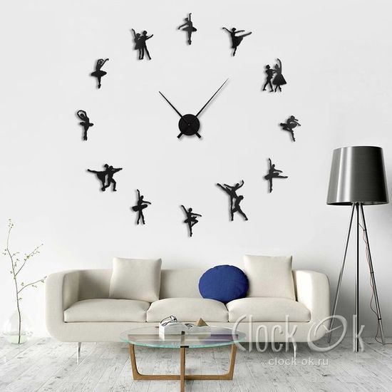 Настенные 3D часы Dance