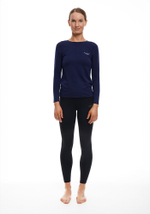 ЛОНГСЛИВ УТЕПЛЕННЫЙ ЖЕНСКИЙ WARM LONG SLEEVES TEE | DEEP BLUE