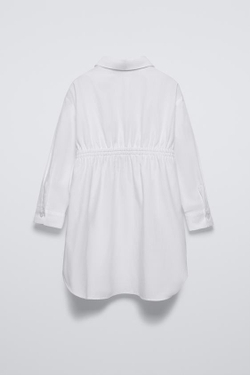 ZARA ПЛАТЬЕ-РУБАШКА, БЕЛЫЙ