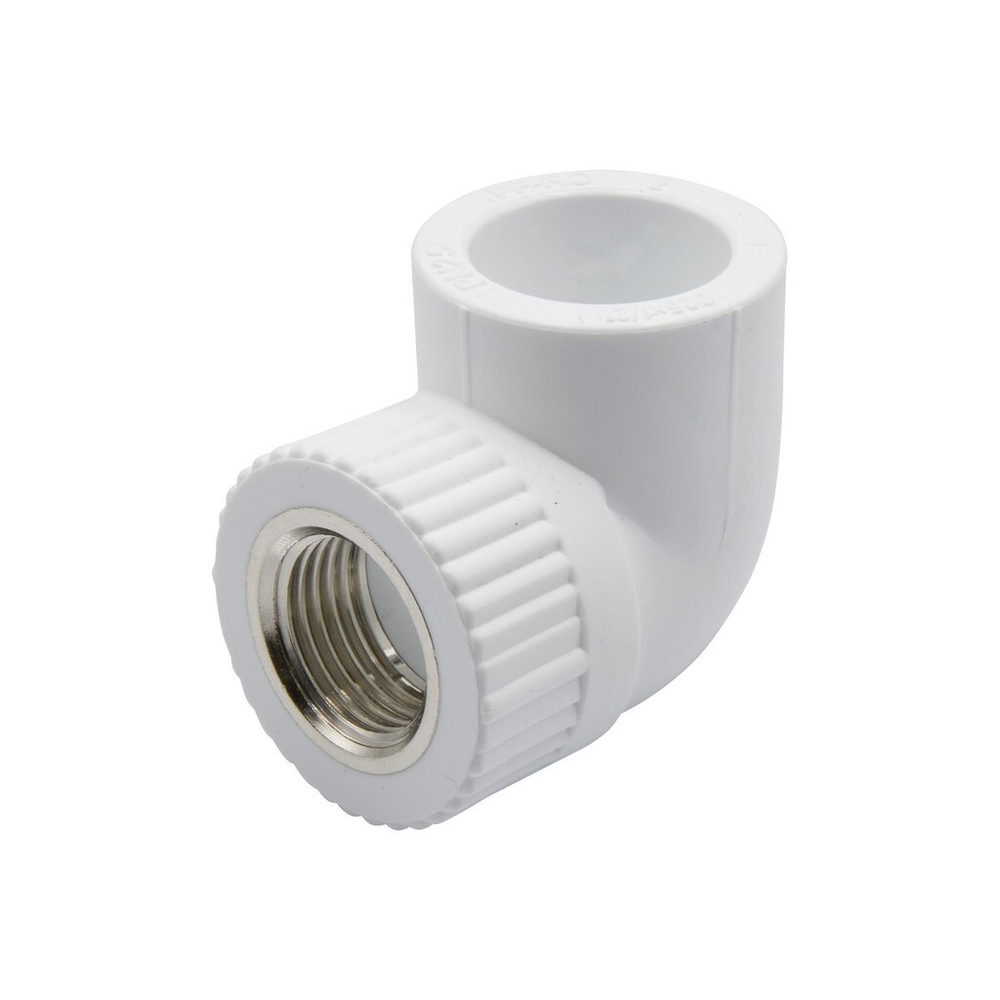 Уголок комб. вн 25х1/2'' EVER® plast  БЕЛЫЙ (Россия)