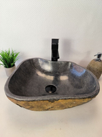 Раковина из речного камня RS-65961 45х37х16 из натурального камня