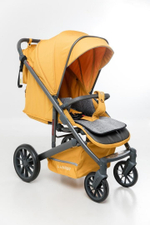 Прогулочная коляска Luxmom 790, с сумкой ,амортизаторами,yellow