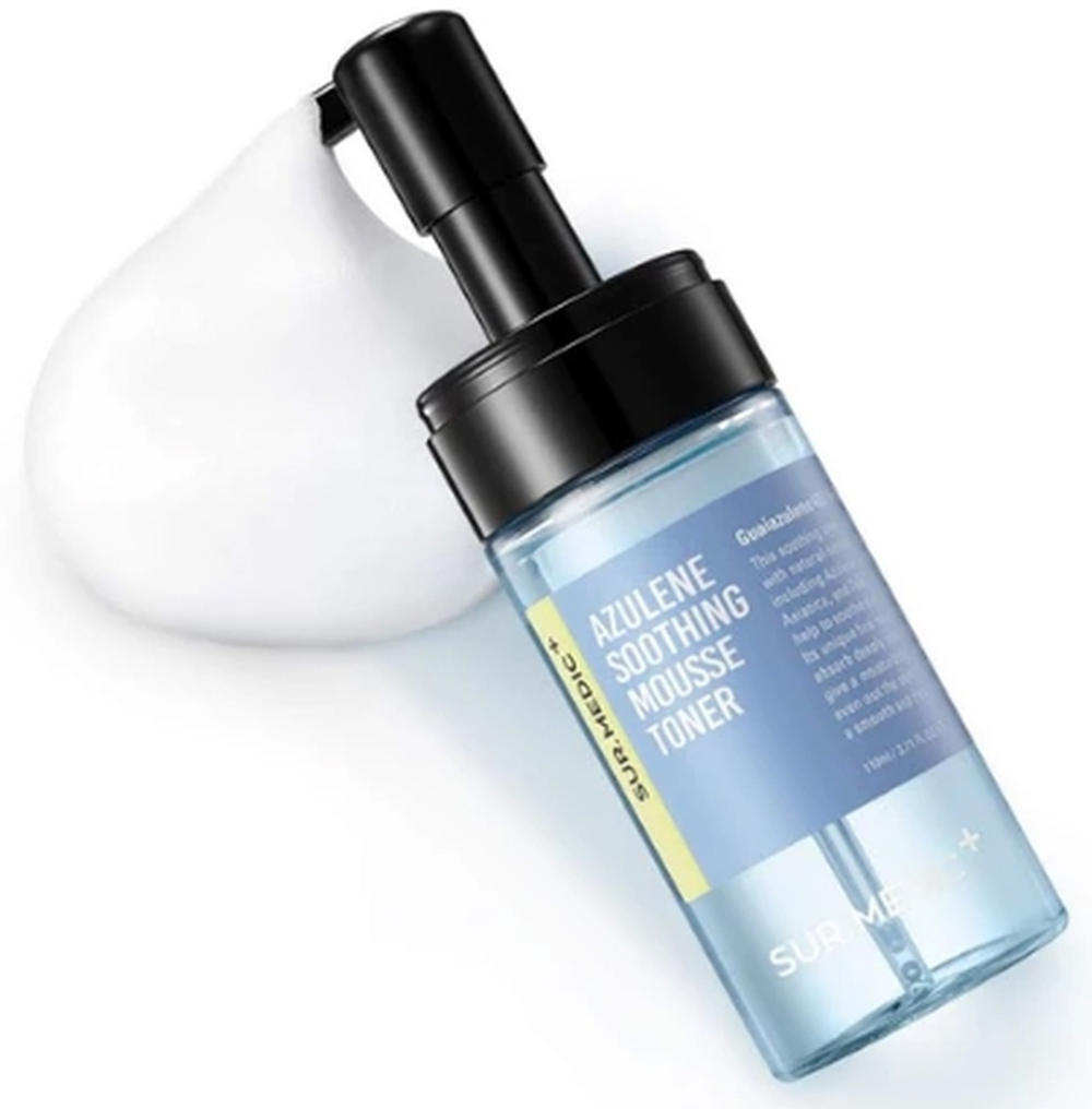 Sur.Medic+ Azulene Soothing Mousse Toner успокаивающий тонер-мусс для глубокого увлажнения кожи