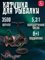 Катушка рыболовная безынерционная Aggregate HD 2500