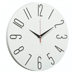 3010-001 Часы настенные d=30см, корпус белый+черный "Классика"