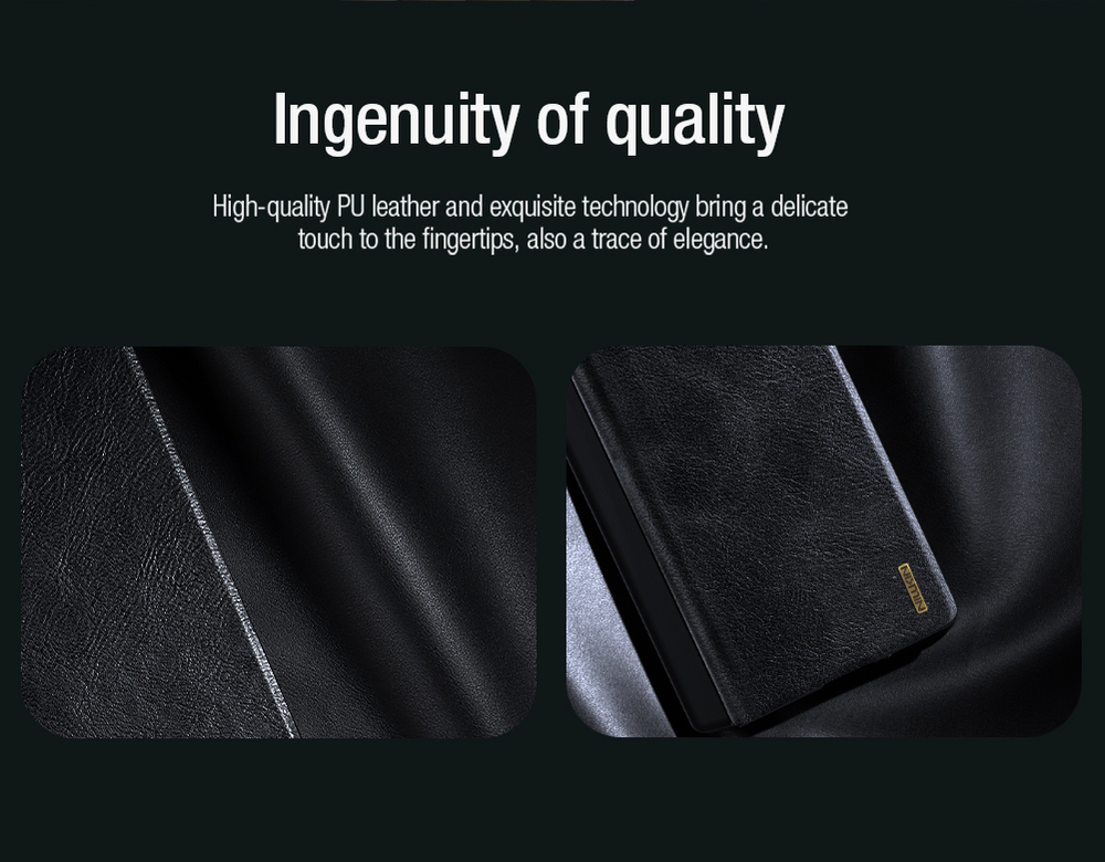 Кожаный чехол книжка от Nillkin для Samsung Galaxy Z Fold 7, серия Qin Pro Leather Case (с держателем для S Pen)