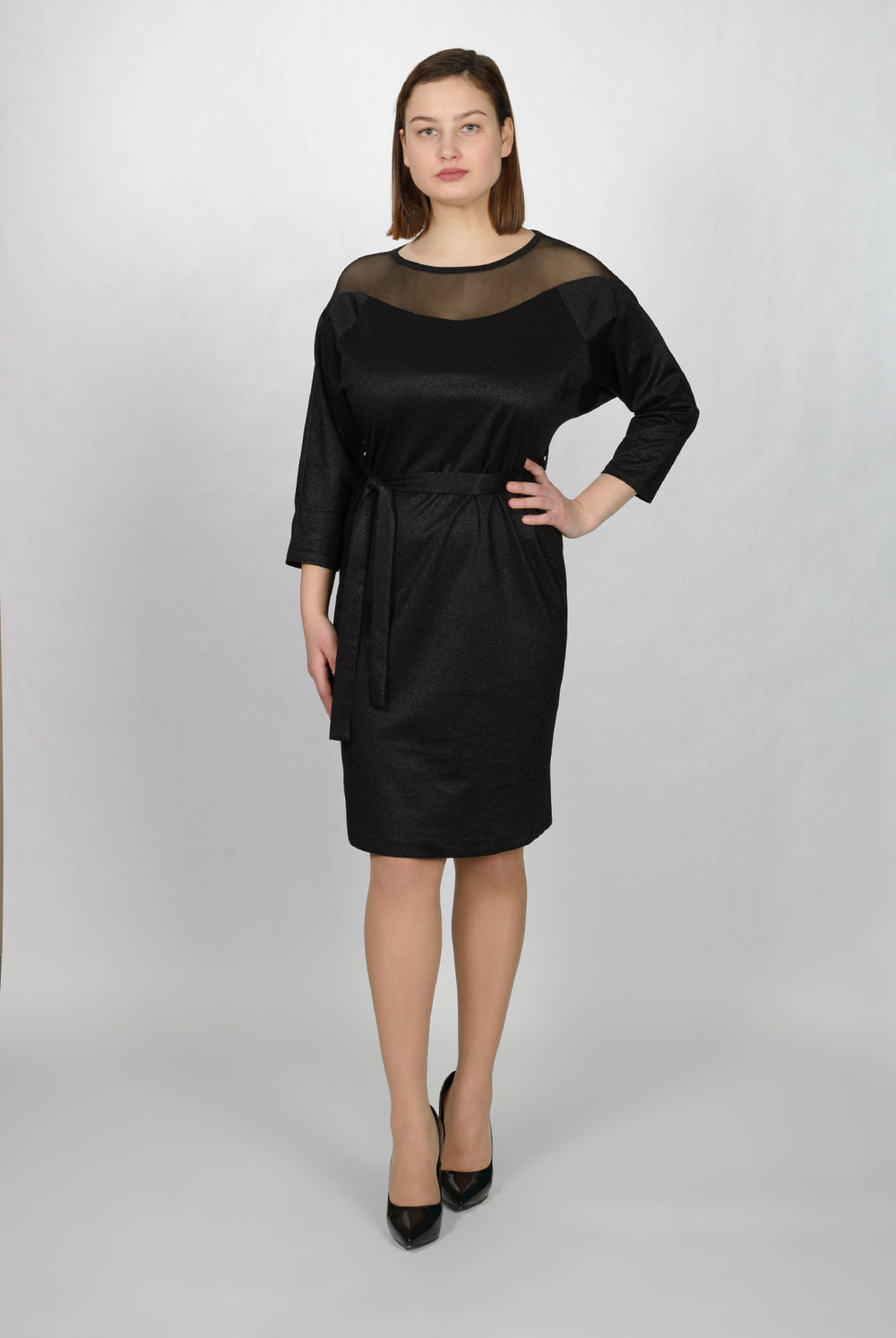 Нарядное платье 2724ШПА, чёрный #117Ч052724ШПА