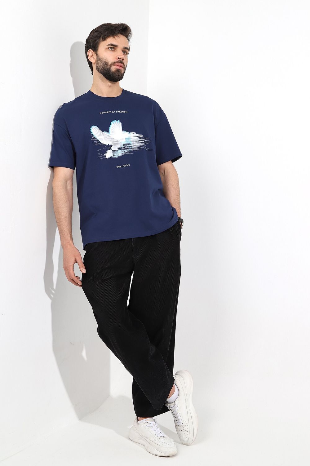 Фуфайка (футболка) мужская Герой-4 Виотекс СИНИЙ