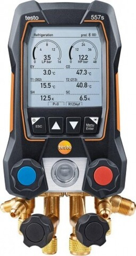 Цифровой манометрический коллектор Testo 557 s комплект 1 в кейсе 0564 5571