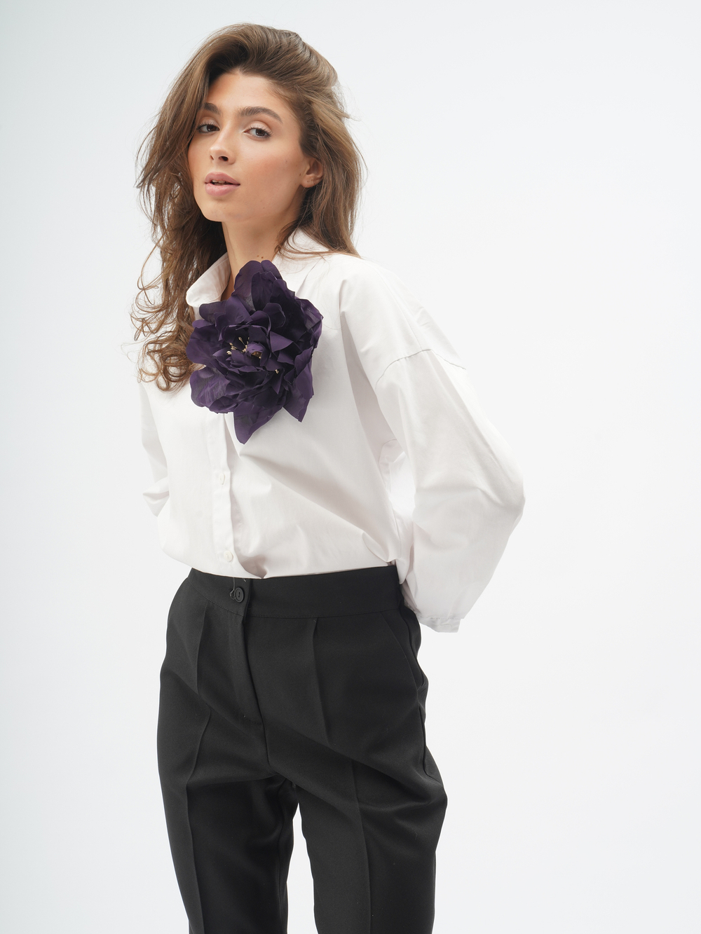 Брошь цветок  Пион