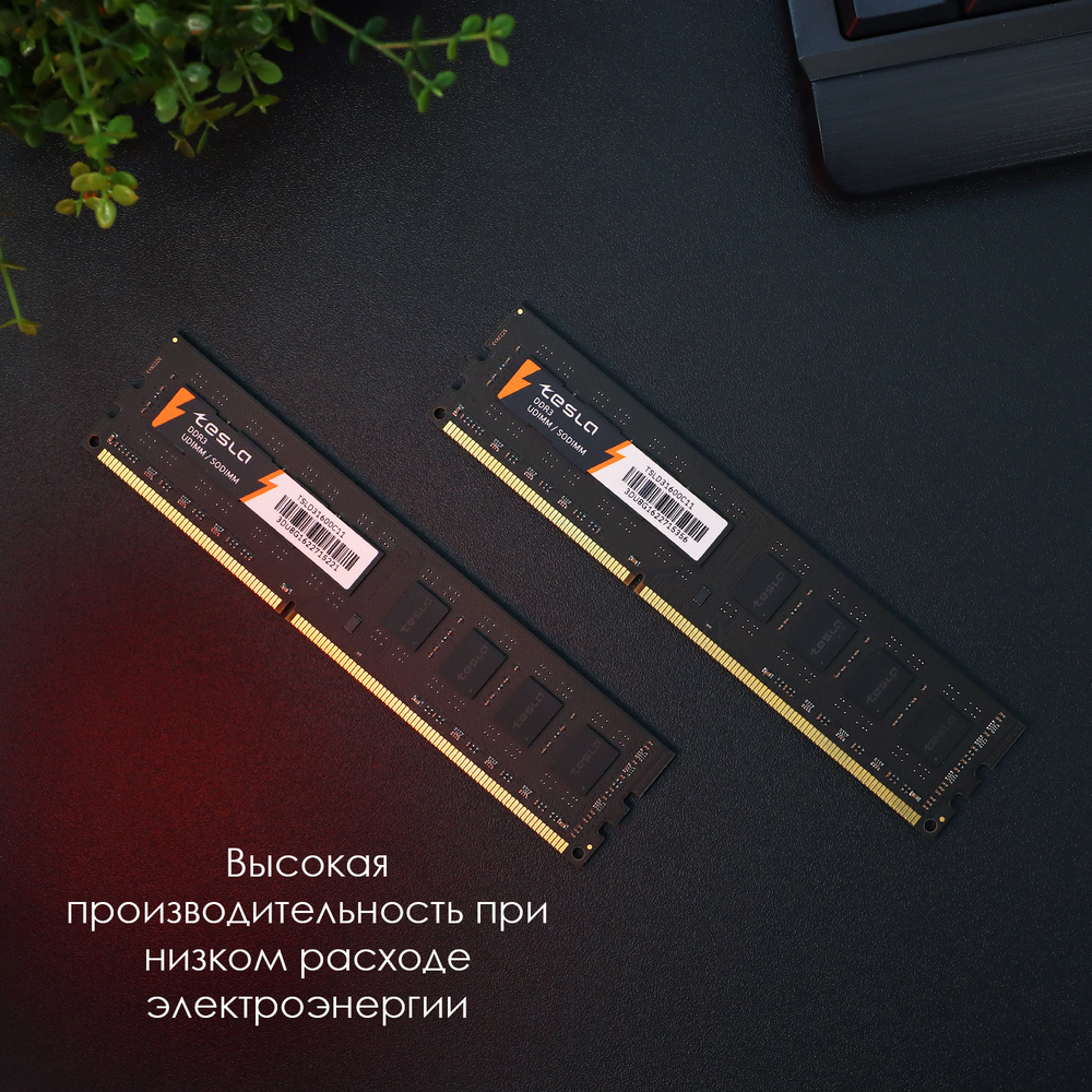 Память TESLA DDR3 DIMM 8Гб, 1600МГц, CL11, Retail, 1.35/1.5В (TSLD3-1600-C11-8G)