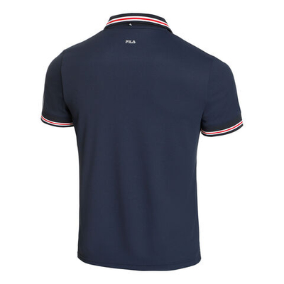 Мужское теннисное поло Fila Core Button Piro Polo Men - Dark Blue, Red