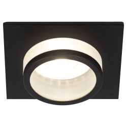 Светильник встраиваемый алюминиевый ЭРА KL88 BK под лампу MR16 GU5.3 черный | Алюминиевые встраиваемые светильники