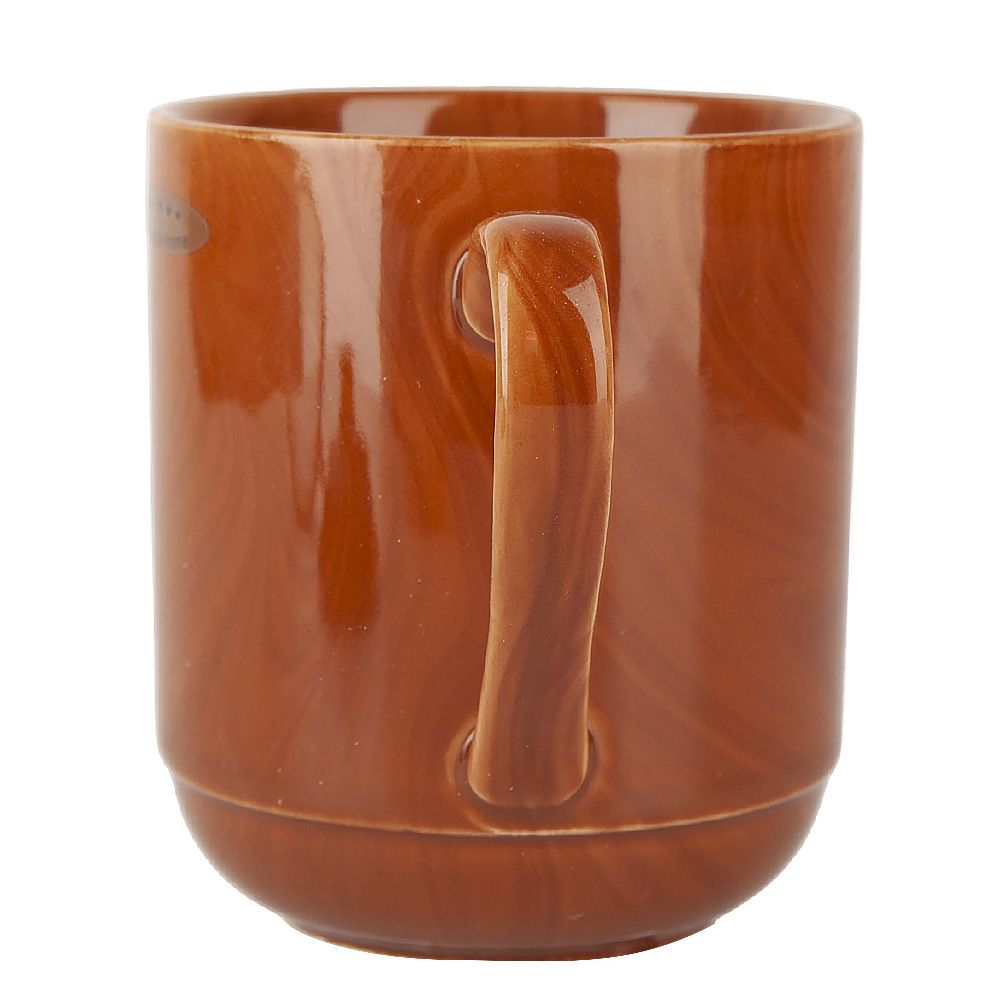 Кружка с крышкой и фильтром "Wooden Grain" v=320мл (фарфор) (индивидуальная упаковка)