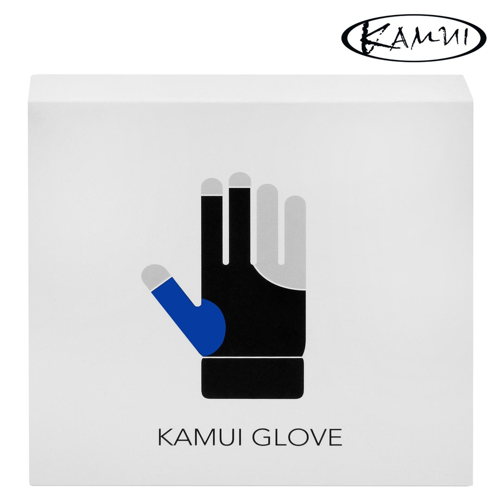 Перчатка для бильярда "Kamui QuickDry" синяя/черная правая L
