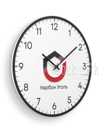 Настенные часы "Карбон Уголь"