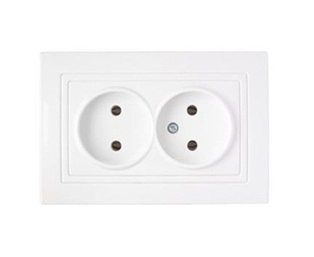 Розетка Bylectrica УЮТ РС16-343 2мест. бел.