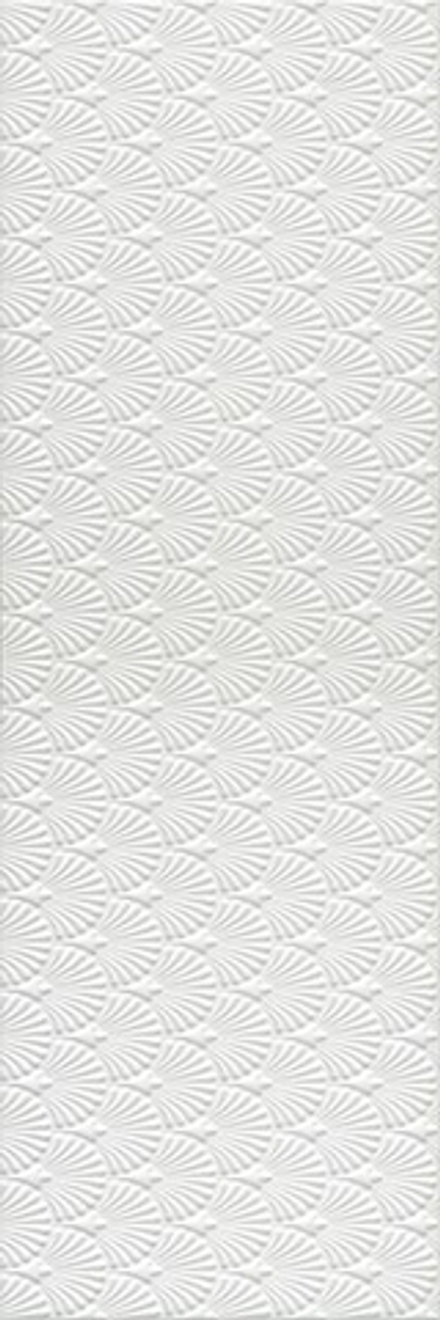 Настенная плитка Гарса структура белый матовый обрезной (12154R)