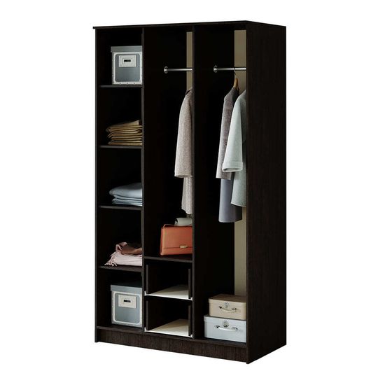 Шкаф ФИЕСТА 3-х створчатый венге/лоредо (1200*2216*610) /3/