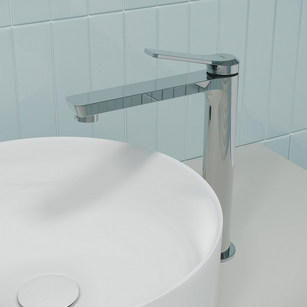 Смеситель для раковины 25к IDDIS PARSB01i01 "Parker" высокий, литой, под гайку, ХРОМ