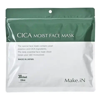 Make.iN. Увлажняющая маска CICA (на основе центеллы азиатской) -CICA MOIST FACE MASK,30 шт.