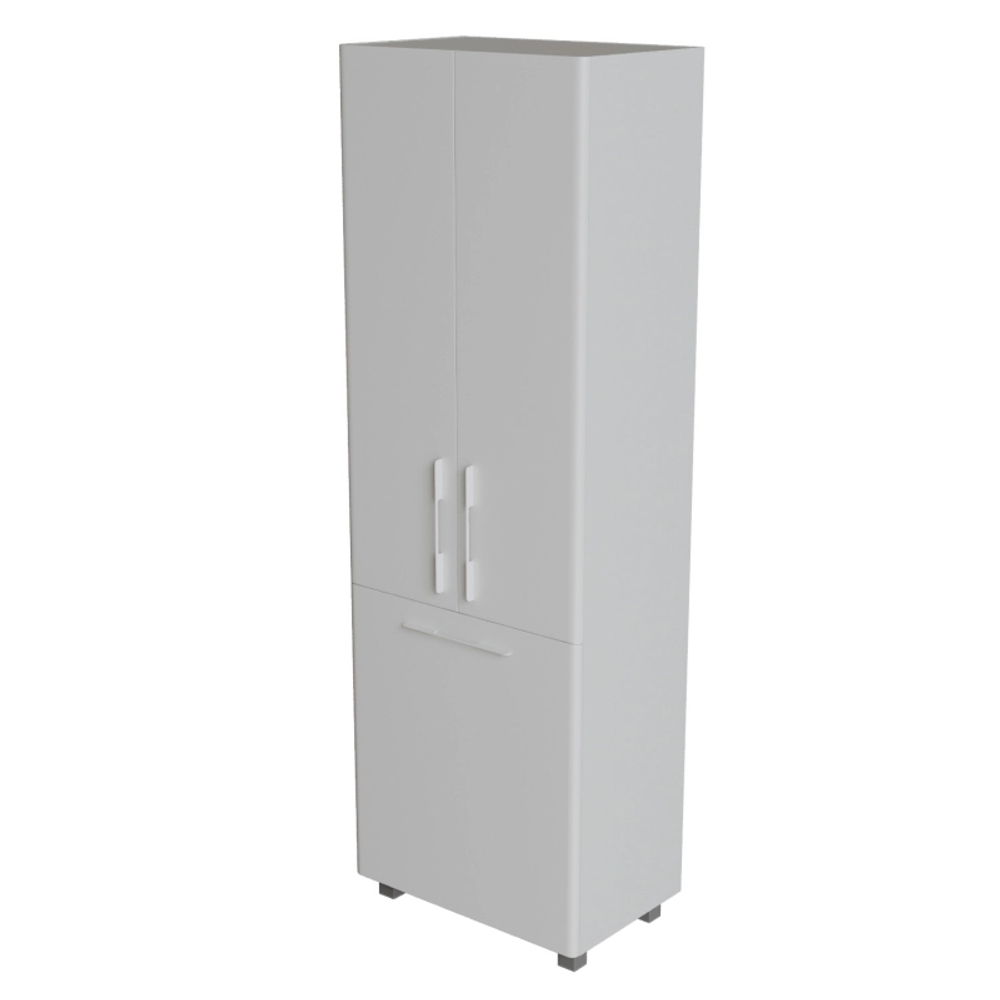 Пенал СПУТНИК-60 белый с корзиной (600*1900*335) (ПВХ)