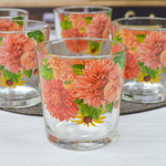 Набор стаканов 6шт 250мл "Цветы и ягодки" (низкие)