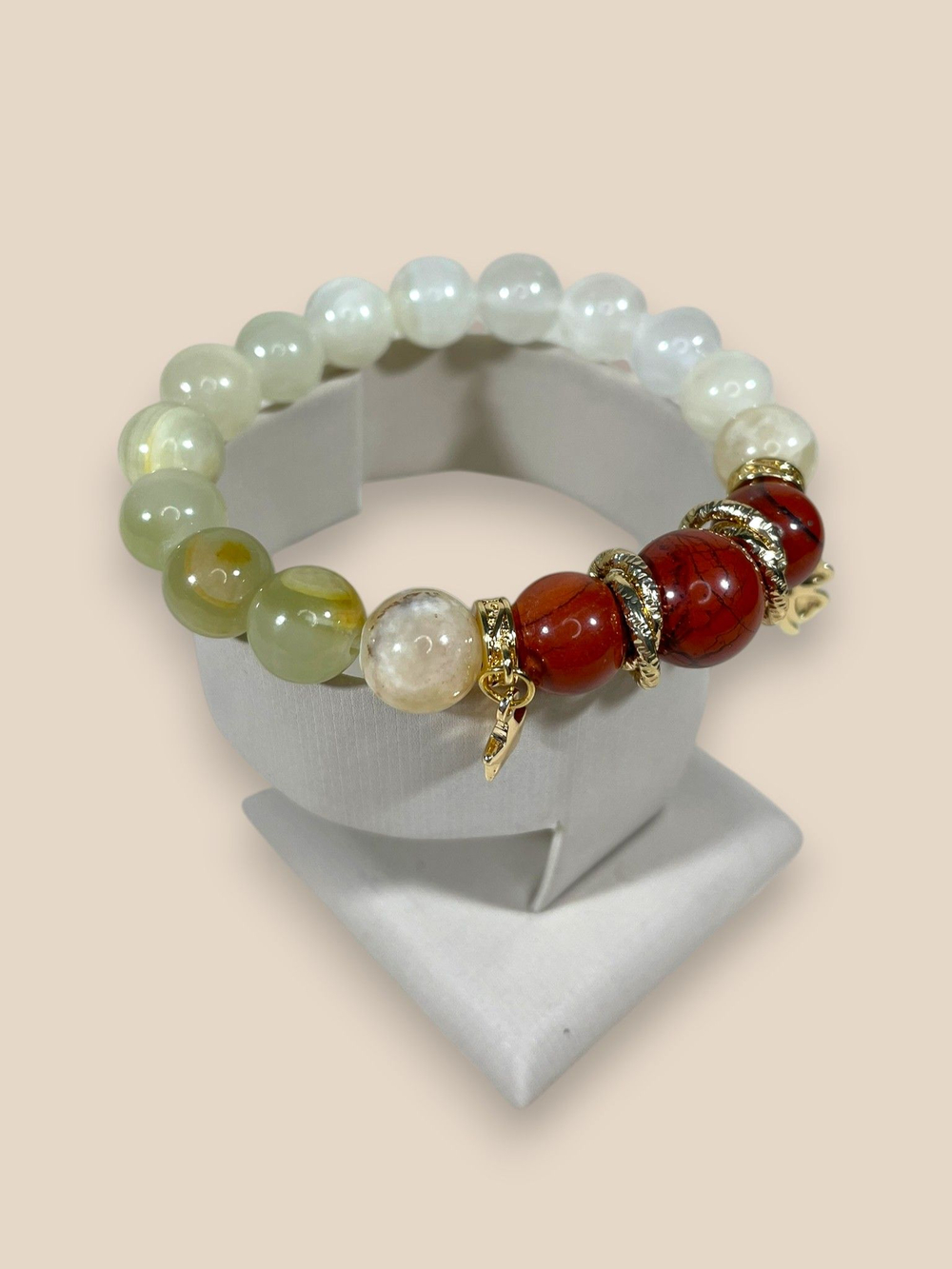 Браслет для Овна, оникс и яшма