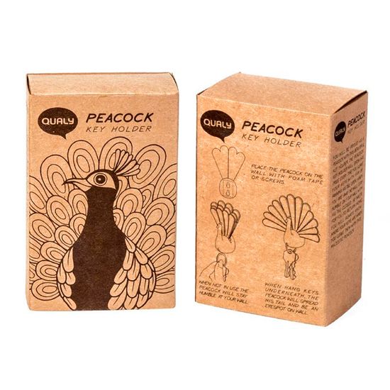 Ключница peacock, синяя/зеленая