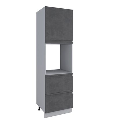 Кухня Модуль ПНЯ 600 М (с нишей) Скала Бетон темный (левый)