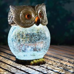 USL-S-813-GT160 OWL Садовый светильник на солнечной батарее Сова. 1 светодиод. Белый свет. 1xАА Ni-Mh аккумулятор в-к. IP44. TM Uniel