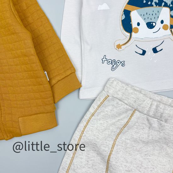 Комплект утепленный "Олененок" горчица