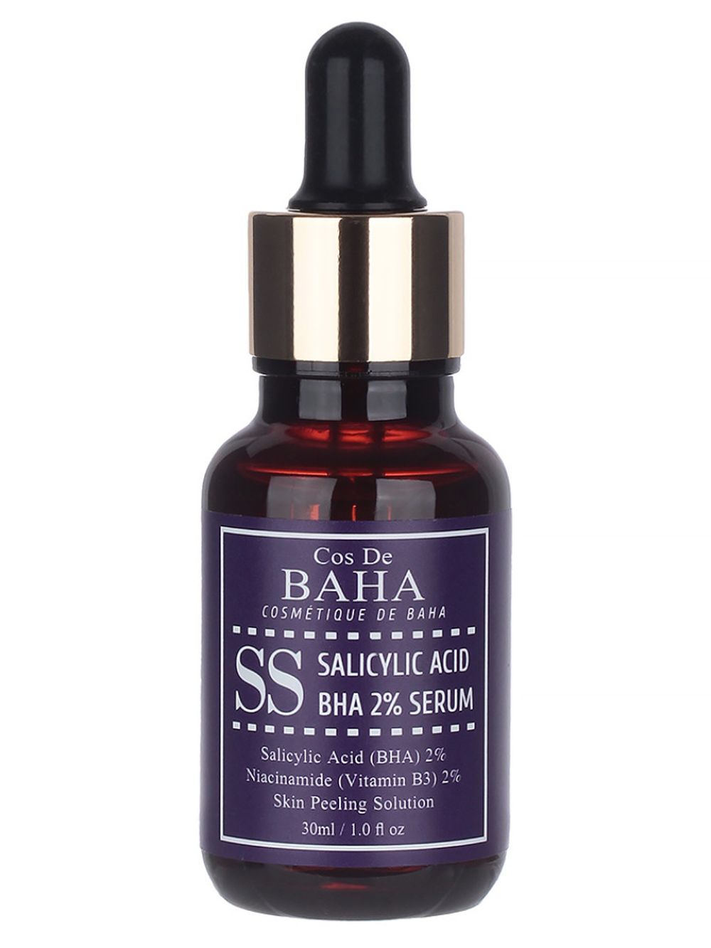 COS DE BAHA Сыворотка для лица противовоспалительная с салициловой кислотой Salicylic Acid 2% Serum 30ml (SS) 30 ml.