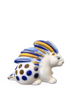 Фарфоровая статуэтка (карандашница) Дикобраз, ЛФЗ