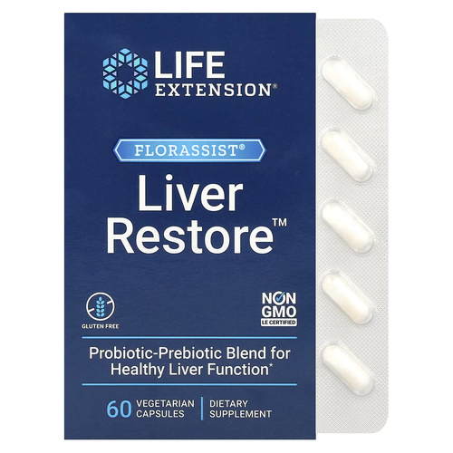 Life Extension FLORASSIST Liver Restore 60 caps.
